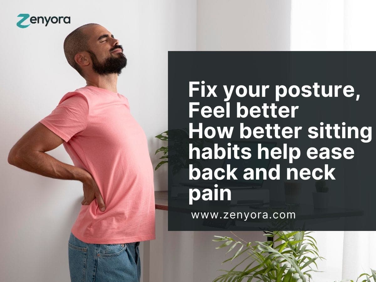 Fix your posture, Feel better: How better sitting habits help ease back and neck pain